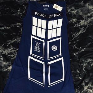 Doctor Who Blue Tardis Tank Dress